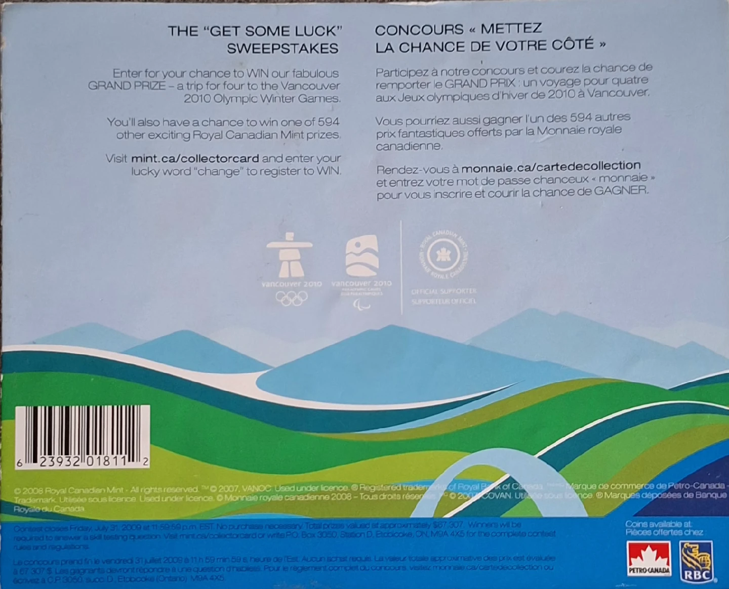 Royal Canadian Mint Vancouver 2010 Circulation Coins - photo 4