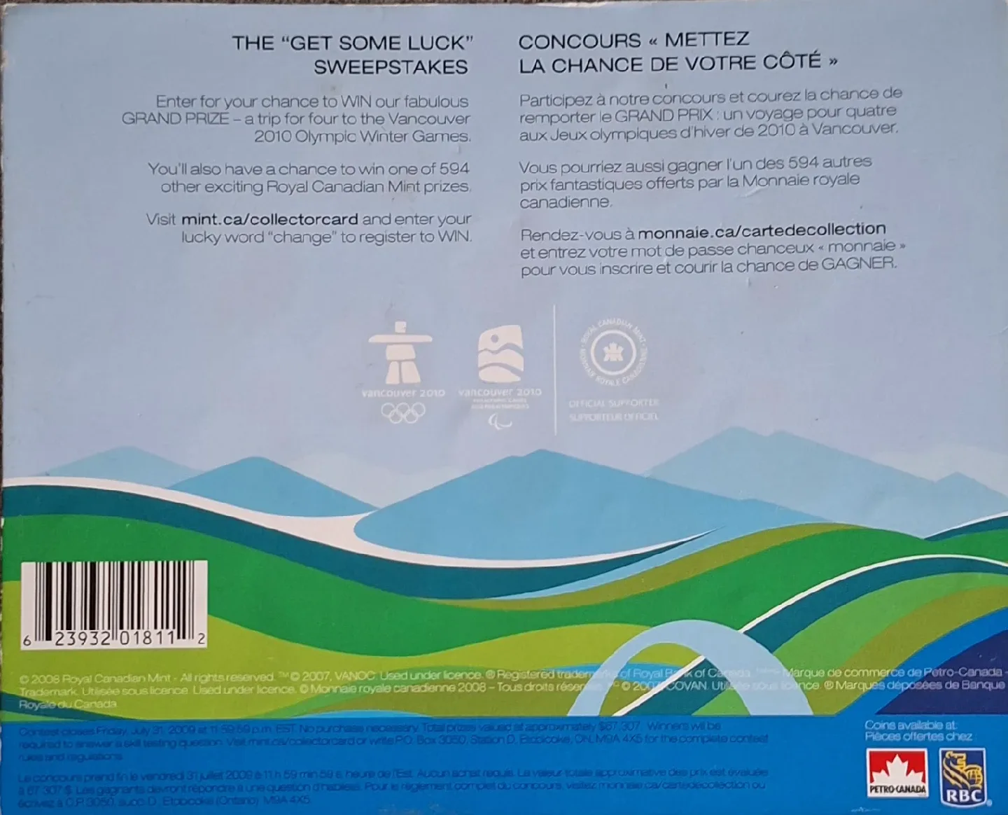 Royal Canadian Mint Vancouver 2010 Circulation Coins image indicator(4)