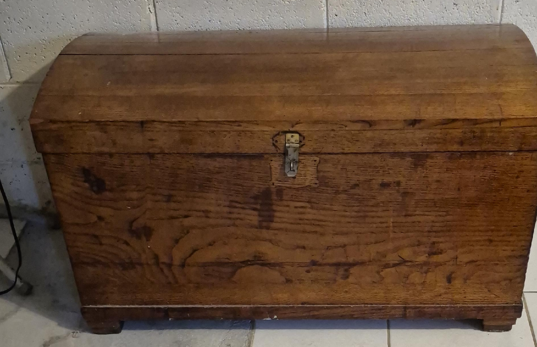 Vintage Wooden Storage Trunk