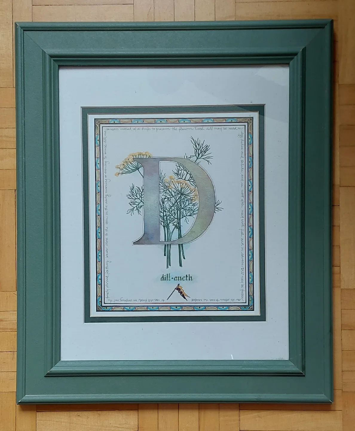 Framed 'D' Dill-Aneth Print thumbnail