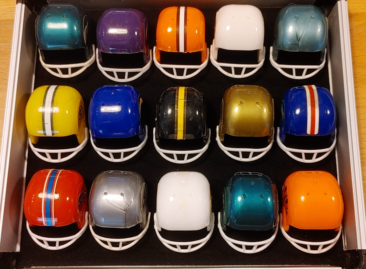 Miniature NFL Football Helmets Collection