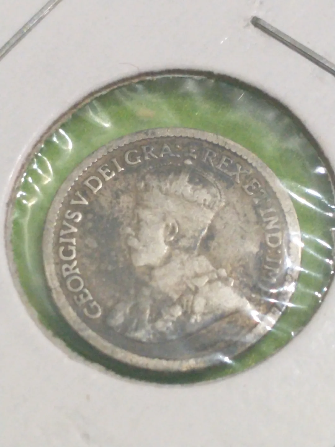 VF 1912 Canada five cents .925 silver KM#22 image indicator(3)