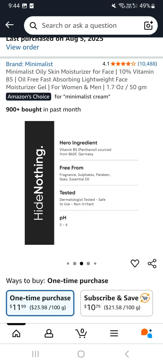 pore minimizer minimalist serum and cream image indicator(9)