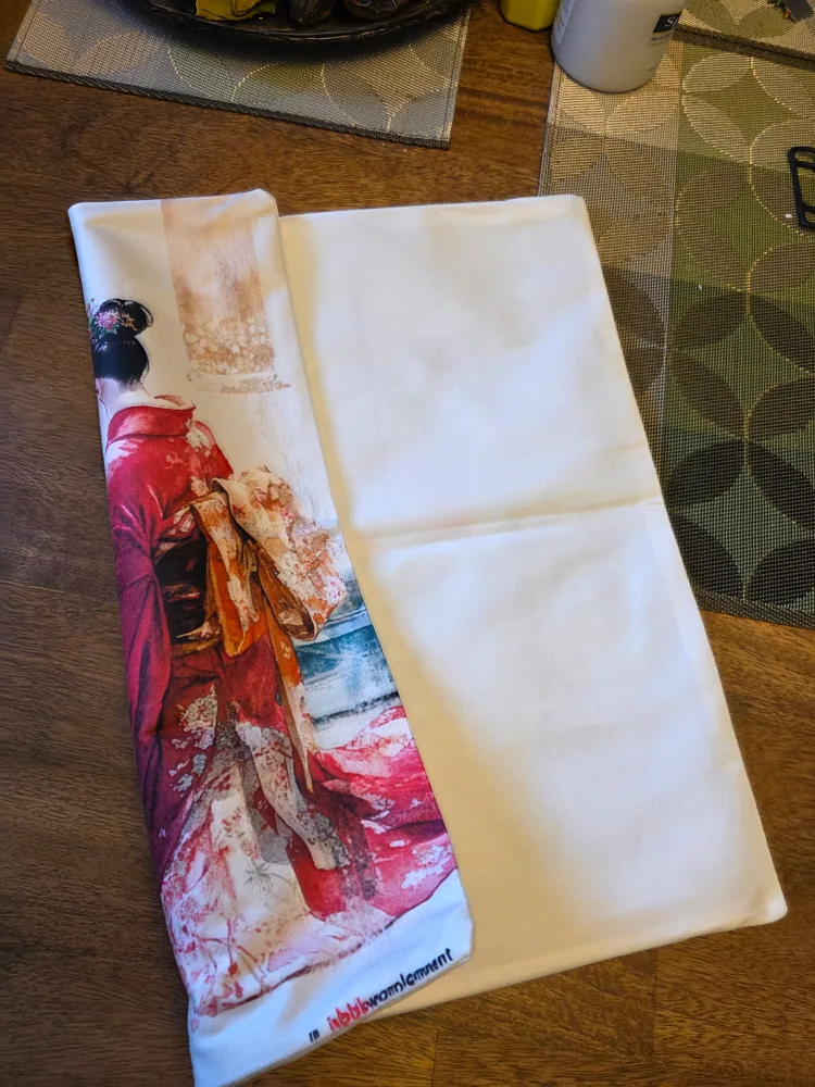 Decorative Pillow Cover - Asian Woman Design image indicator(3)