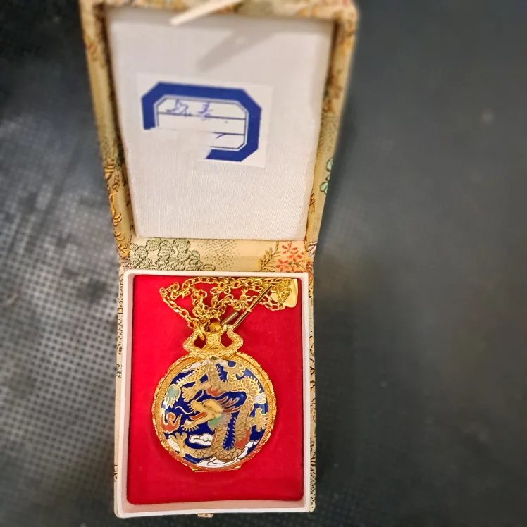 Cloisonne Pocket Watch with Chain image indicator(7)