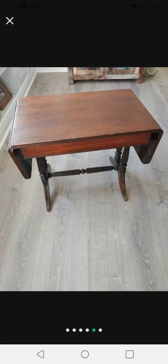 Antique Drop Leaf Table image indicator(6)