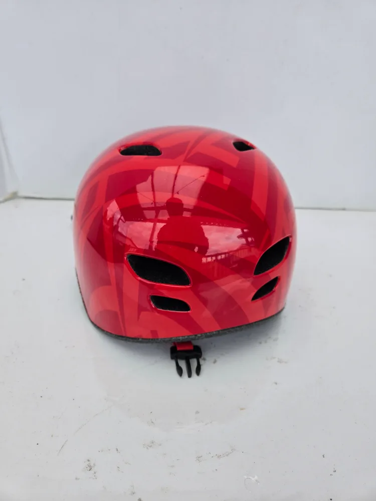 New kids toddlers red bike helmet size in photos image indicator(10)