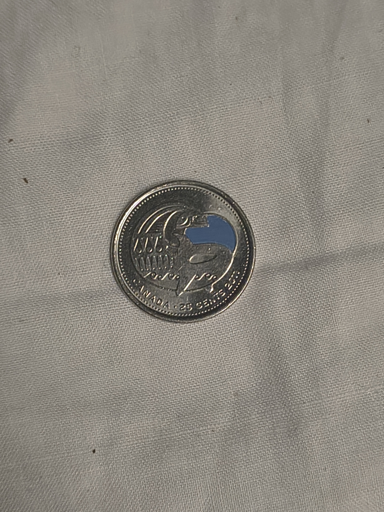 2011 25 Cents - Elizabeth II Orca; colored