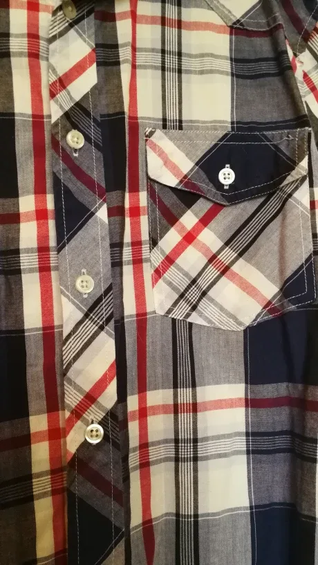 Slim Fit Plaid Shirt - Youth size M (fits women S) image indicator(2)