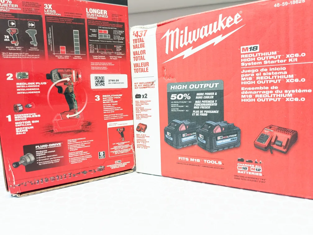 M18 Milwaukee FUEL -SURGE Impact Drill SUPER Combo Kit image indicator(4)