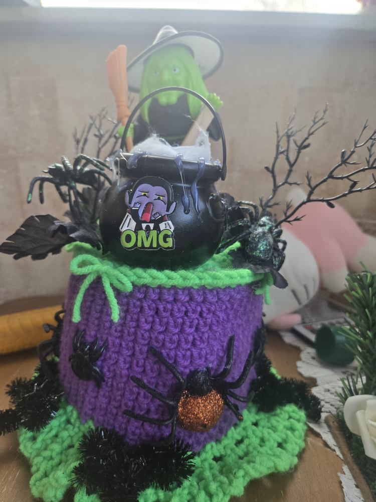 Halloween Witch Cauldron Decoration