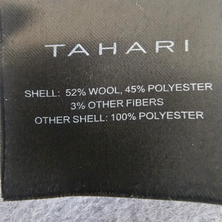 Tahari Wool Blend Wrap Coat - Size S-M image indicator(3)