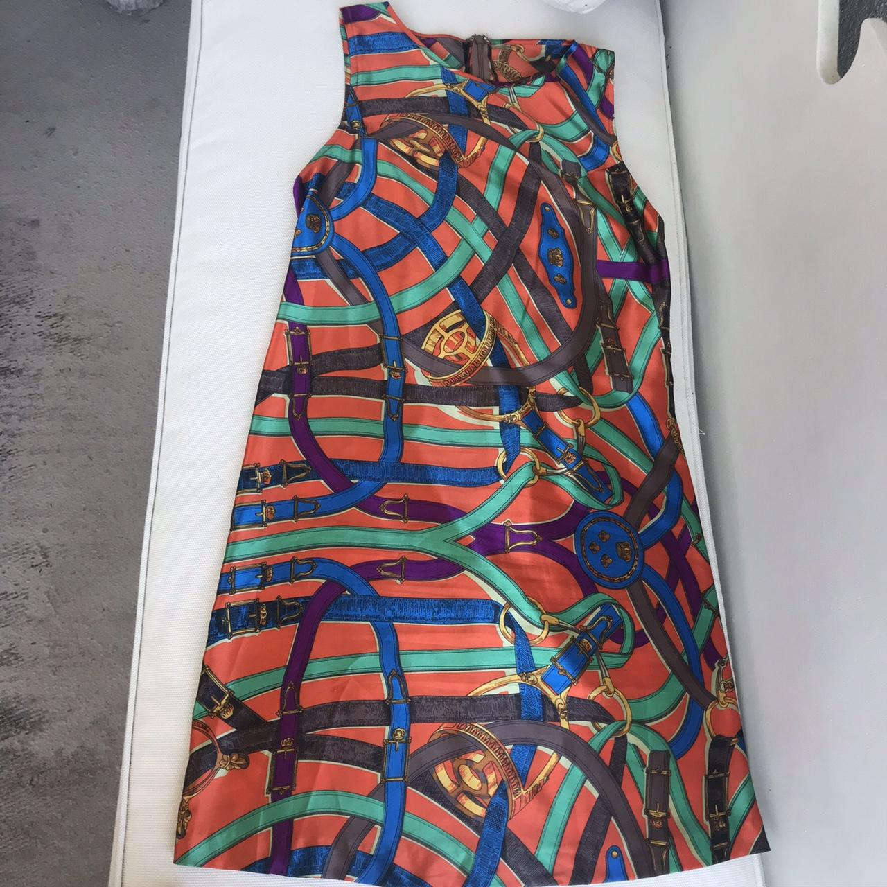 Silk Dress in a vintage Hermes print - photo 2