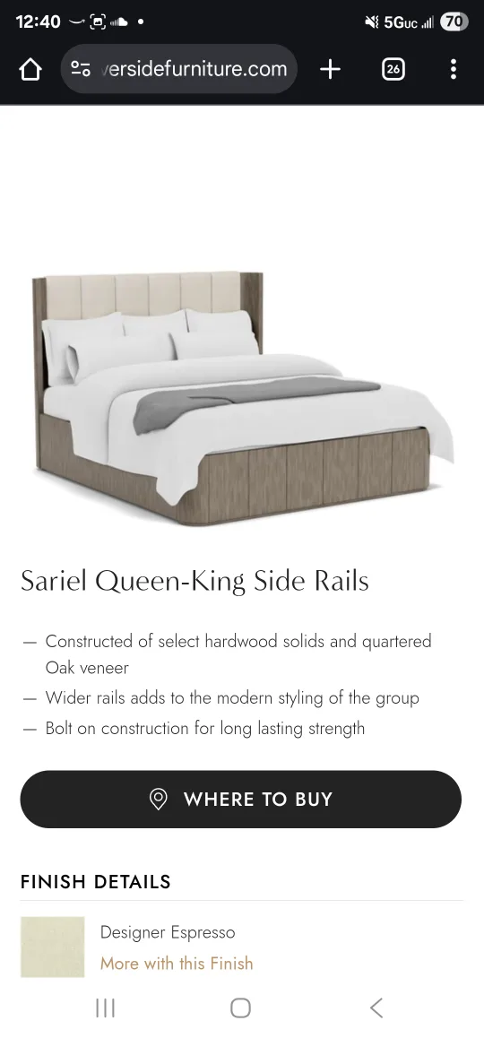 Modern Platform Bed with Headboard image indicator(7)