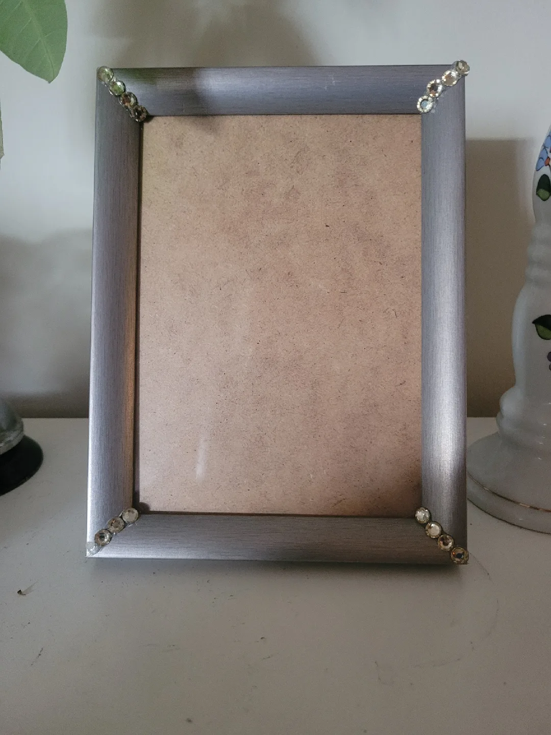 Silver Picture Frame with Rhinestones🥕 Freecycle thumbnail
