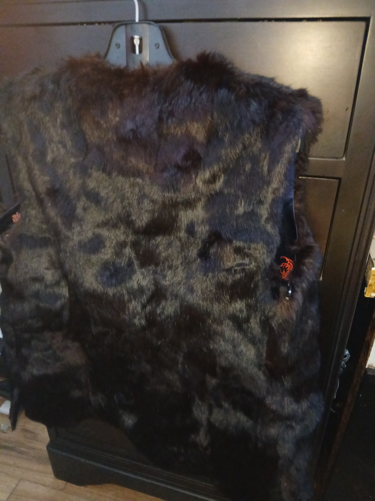Fur Vest with Floral Lining - photo 3