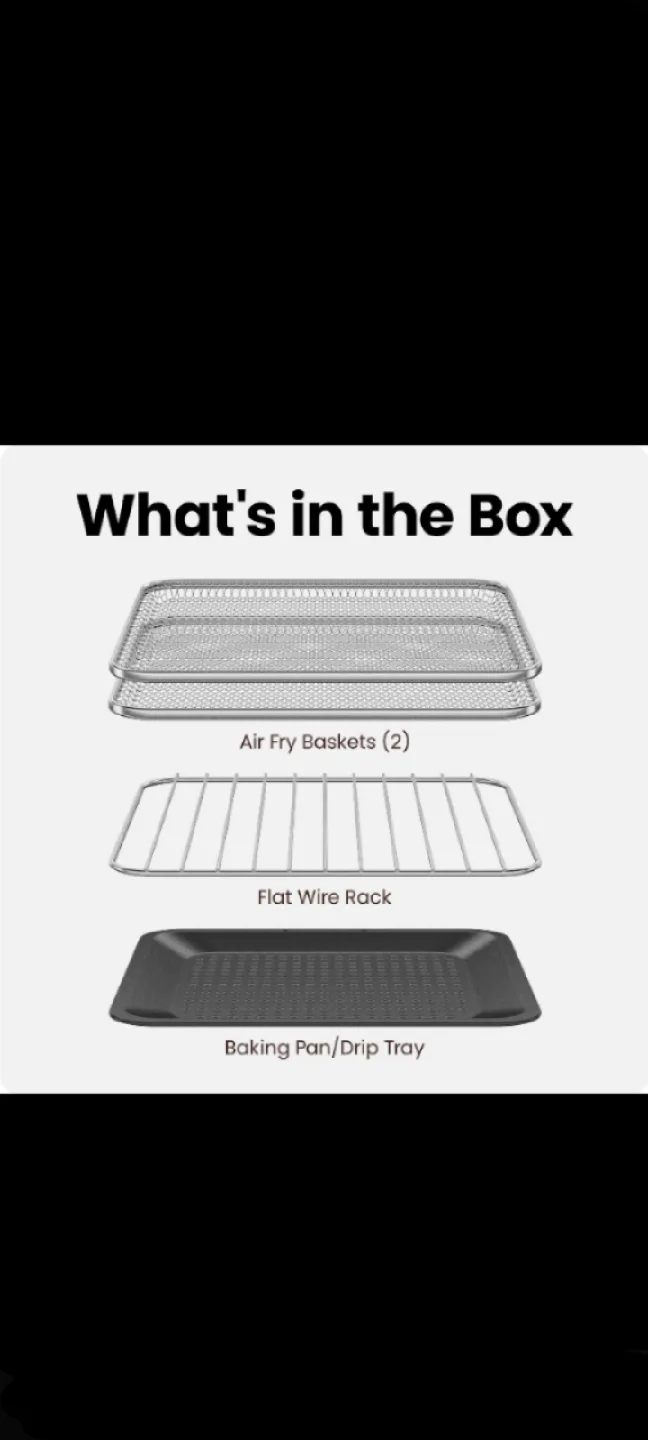 Air Fryer Toaster Oven White by Chefman brand! new!.. image indicator(9)