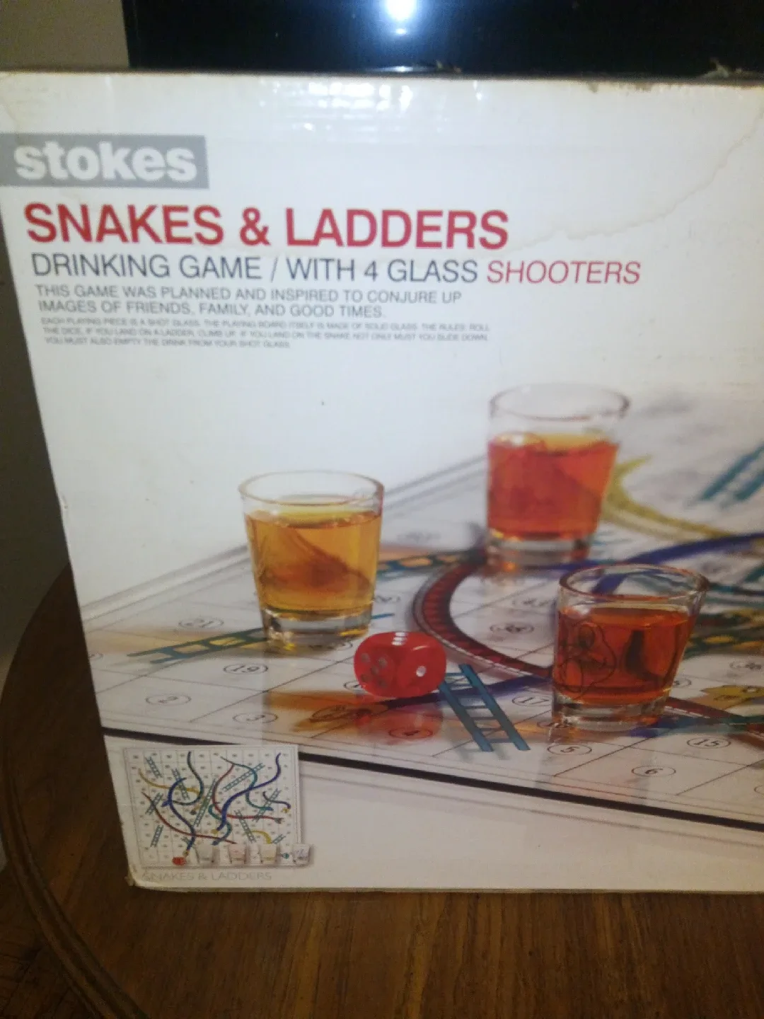 Stokes Snakes & Ladders Drinking Game with 4 Glass Shooters image indicator(2)