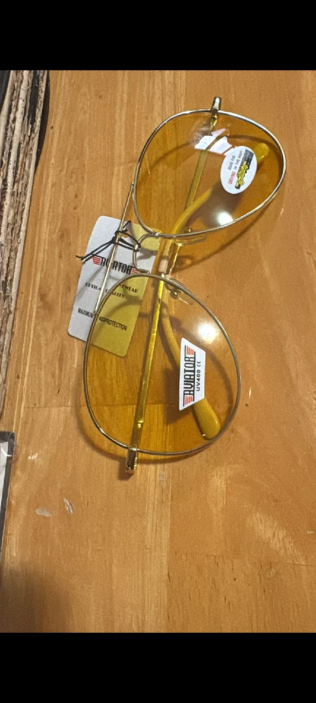 Aviator Yellow Tinted Sunglasses thumbnail