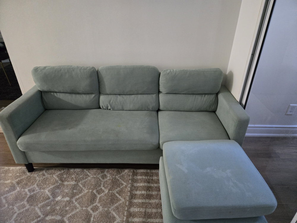 IKEA Kivik Sofa with Ottoman - Light Turquoise - photo 2