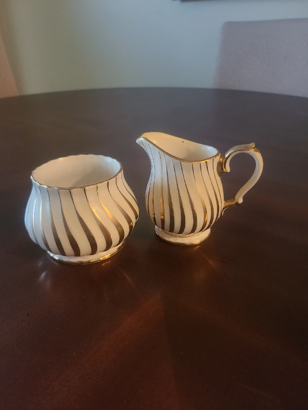 Vintage Cream and Sugar Set