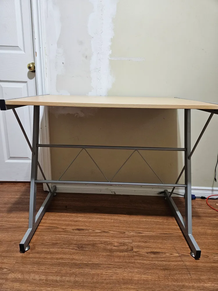 Light Wood & Metal Desk thumbnail