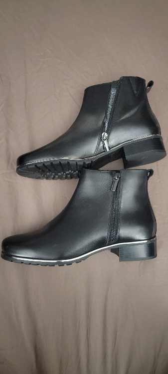 Josef Seibel Black Leather Ankle Boots - Size 40 - photo 4