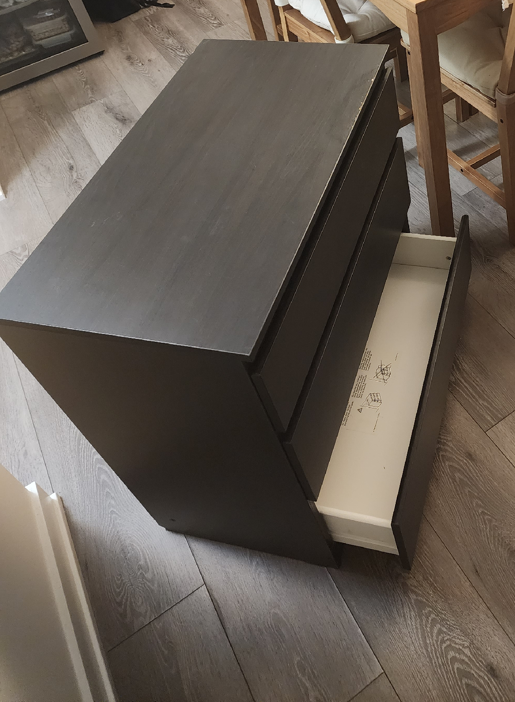 Ikea Malm 3-Drawer Dresser - Dark Brown - photo 5
