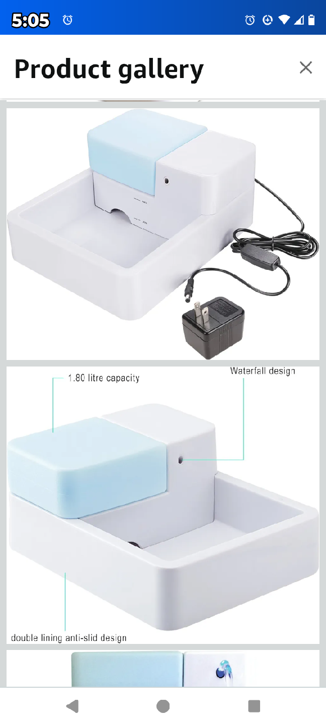 Pawfly Pet Fountain - Automatic Water Drinking Fountain - photo 2