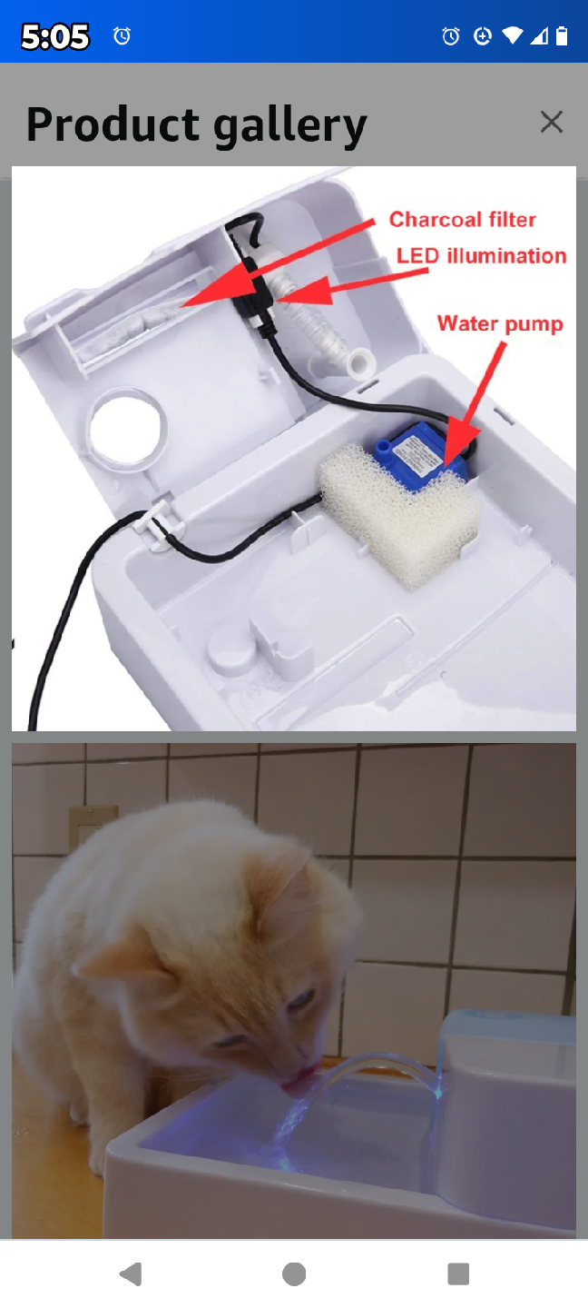 Pawfly Pet Fountain - Automatic Water Drinking Fountain - photo 4