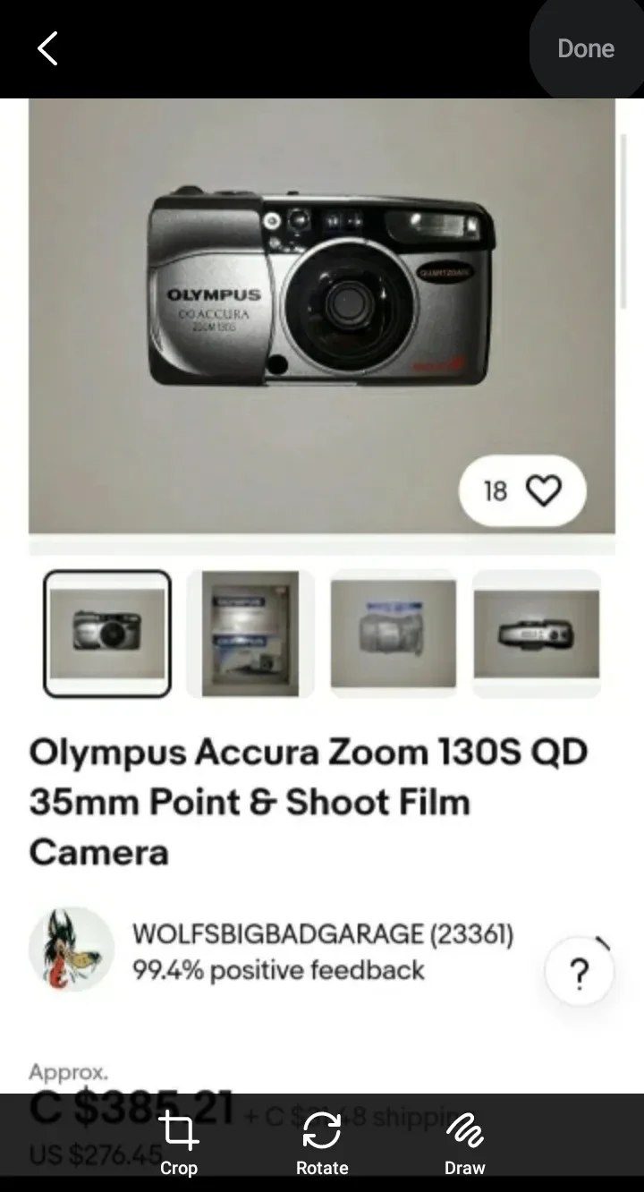 Olympus Accura Zoom 130S Film Camera image indicator(2)