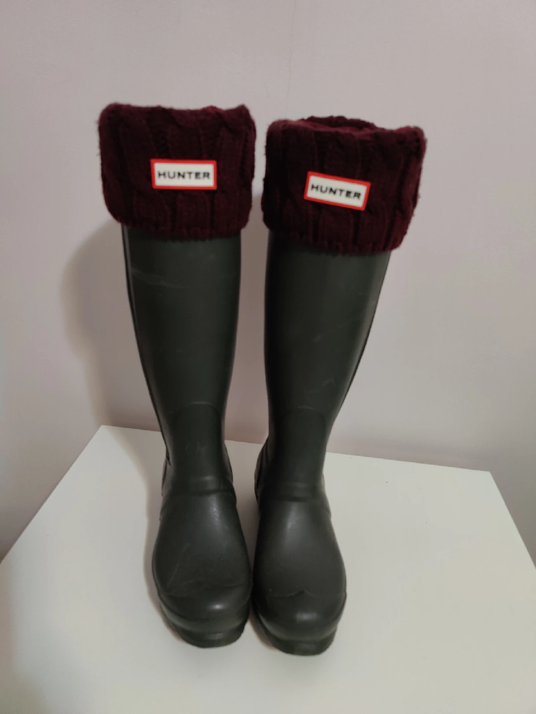 Hunter Women's Rain Boots With Socks