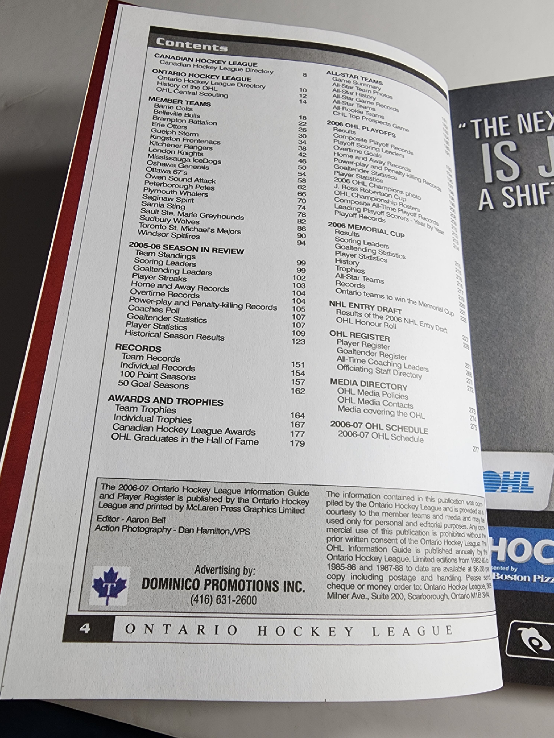 Ontario Hockey League Info Guide & Player Register 2006-07 - photo 5