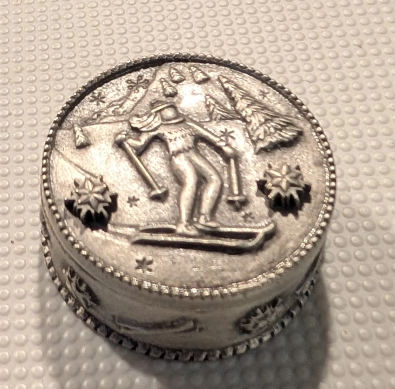 Ms Dee Vintage Pewter Trinket box thumbnail