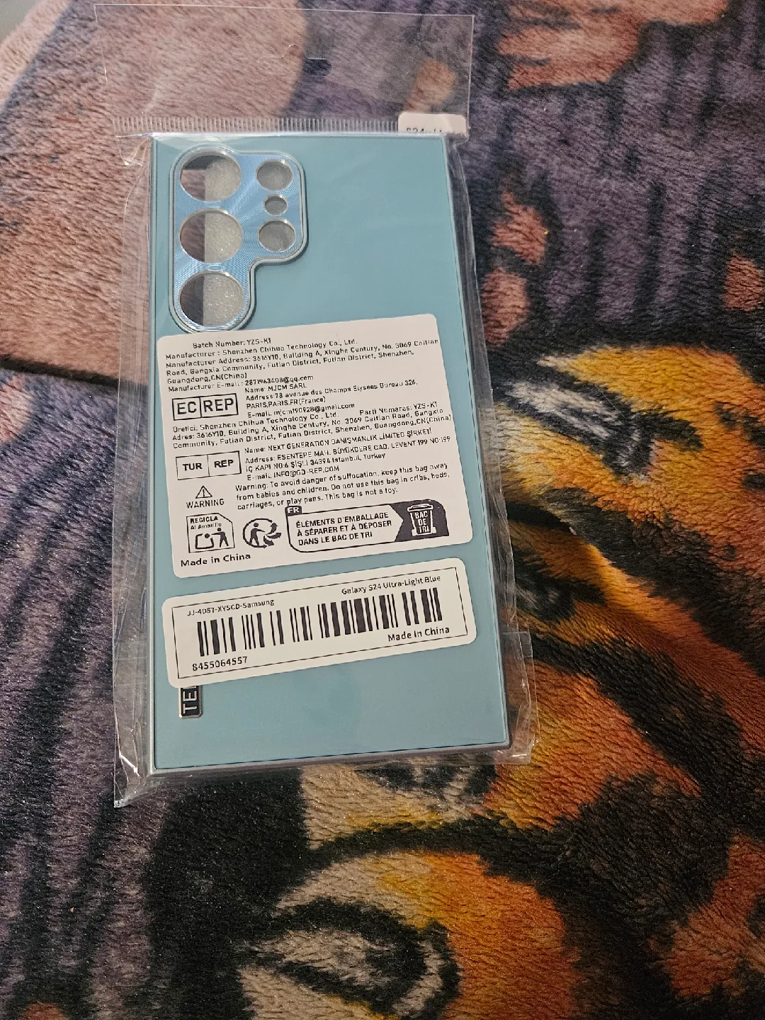 New Samsung Galaxy S24 Ultra Light Blue Case thumbnail