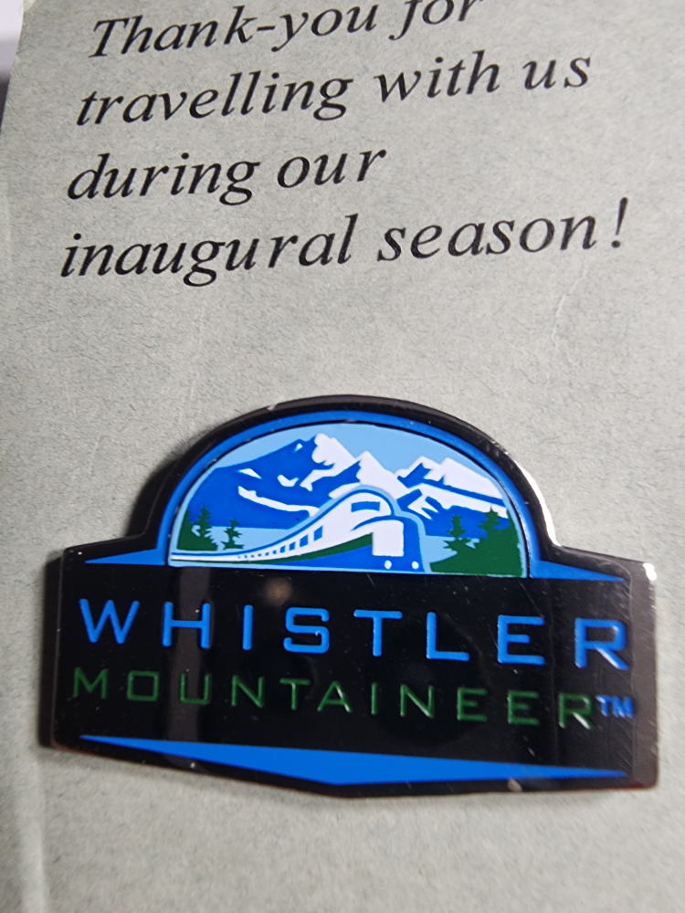 Whistler Mountaineer Pin - Inaugural Season