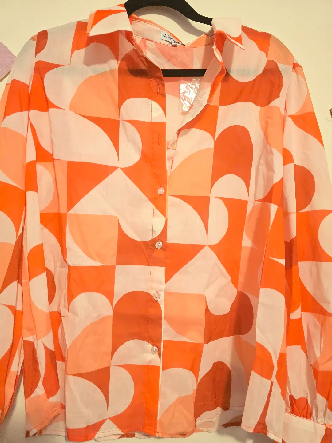 Fashion Nova Geometric Print Blouse image indicator(3)