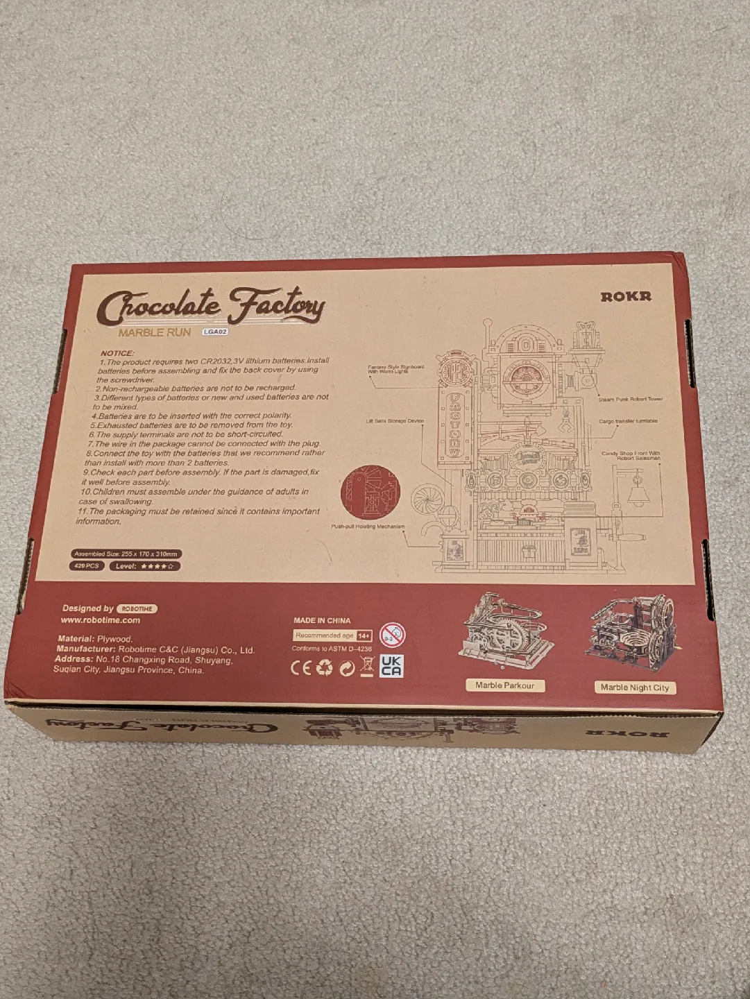 ROKR Chocolate Factory Marble Run LGA02 - New in Box! image indicator(2)