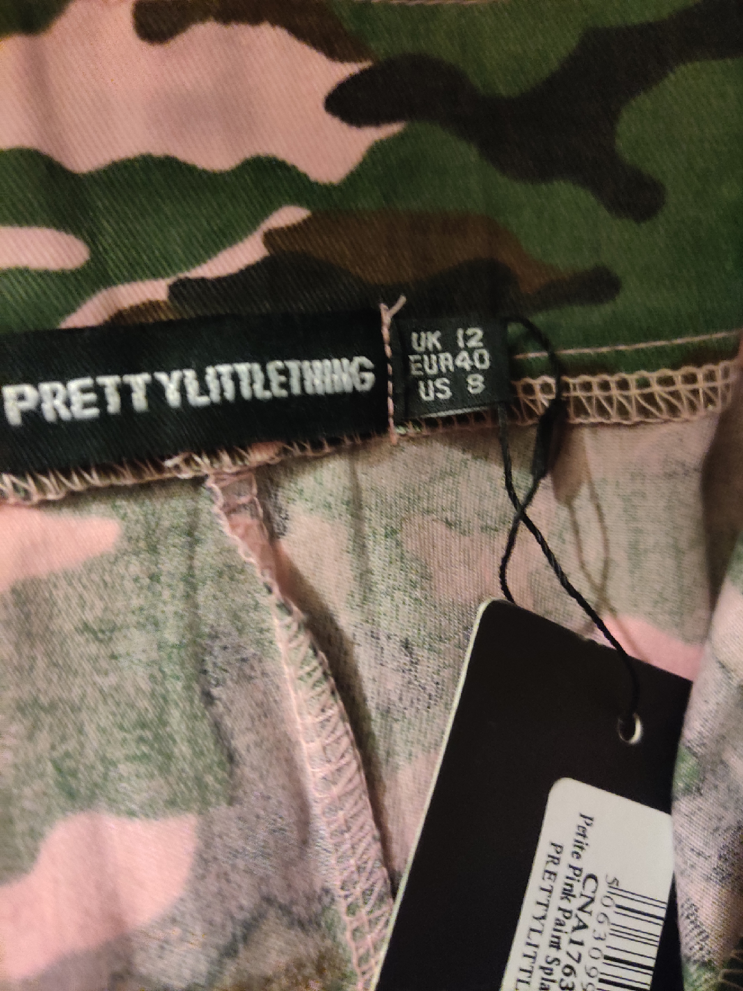 Paint Splatter Cargo Trouser - Size 8 - photo 4