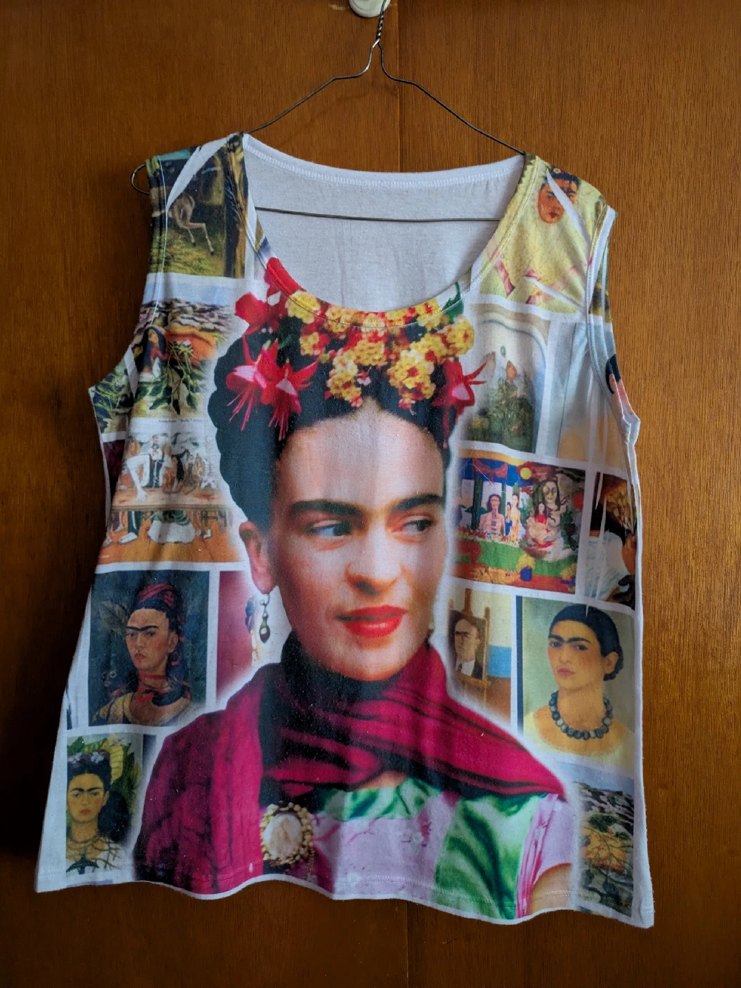 Frida Kahlo Print Tank Top