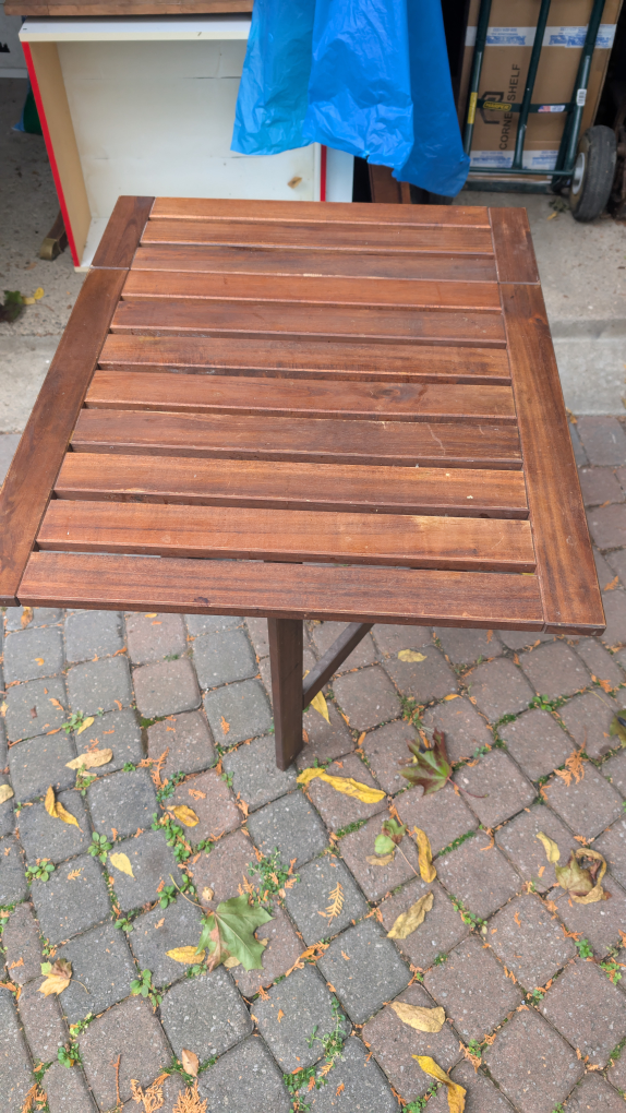 Folding Wooden Table - photo 4
