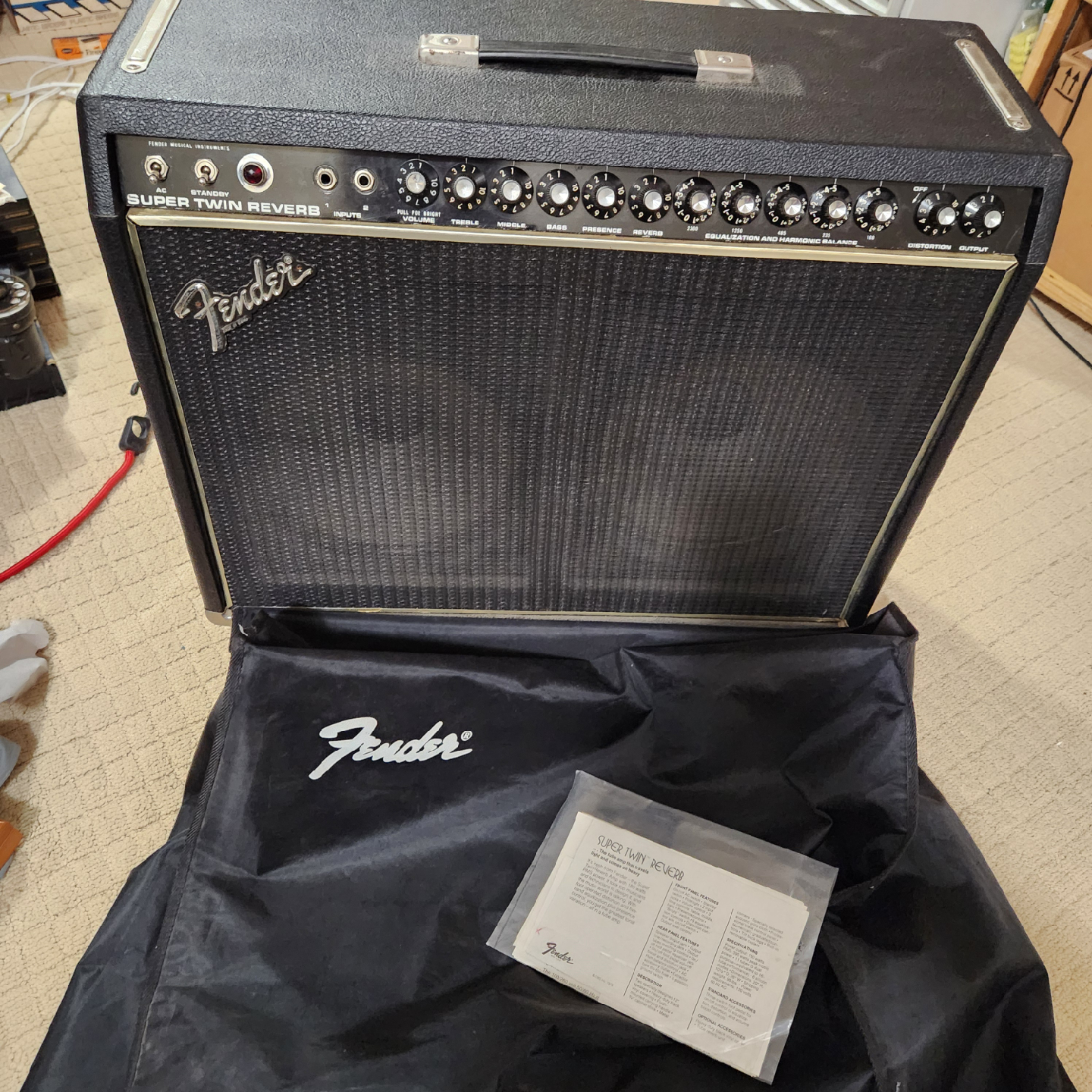 1978 Fender Super Twin Reverb 180 watt tube Amplifier