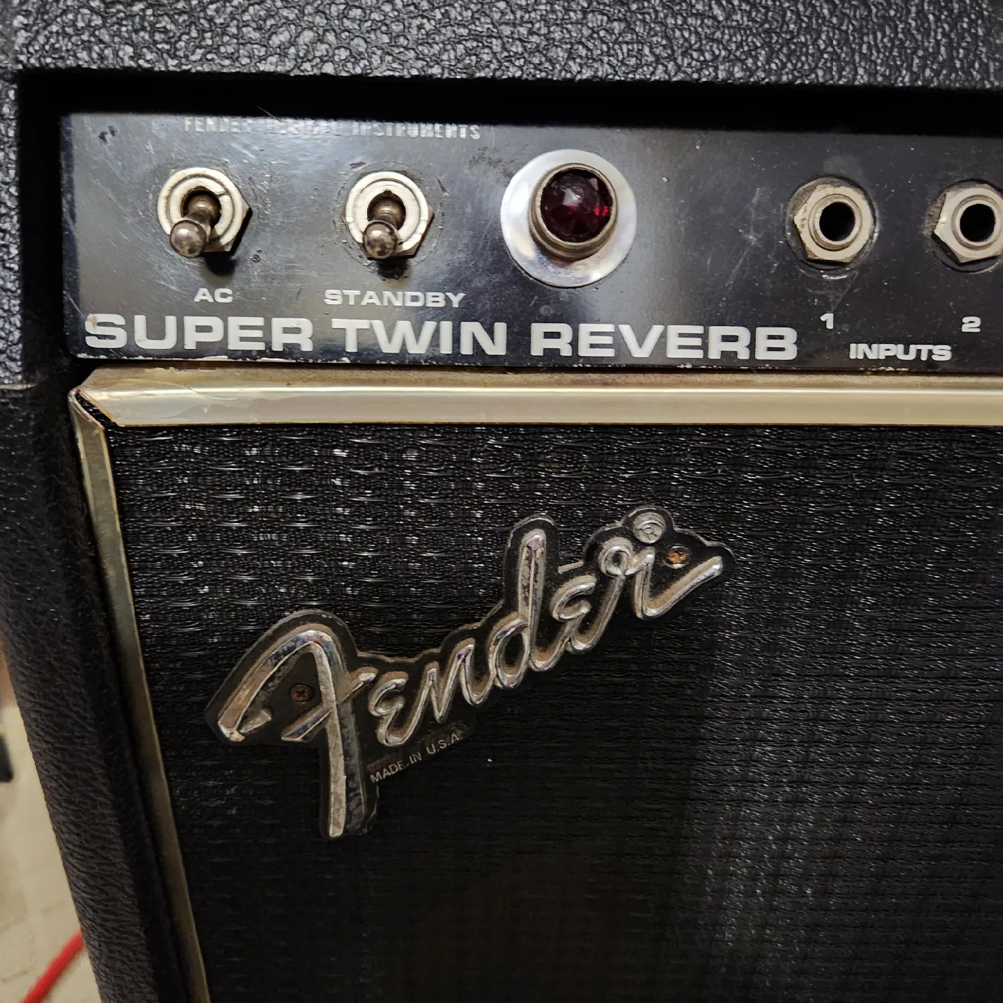 1978 Fender Super Twin Reverb 180 watt tube Amplifier image indicator(2)