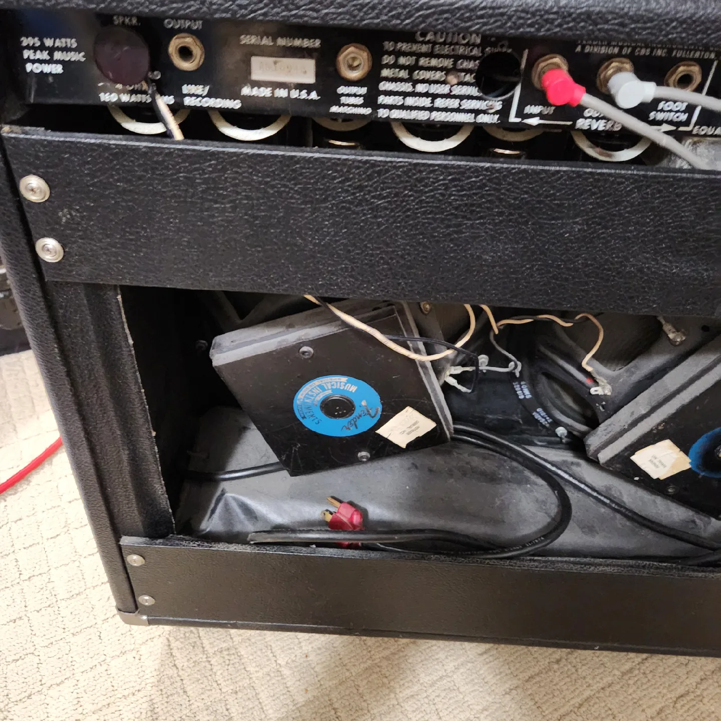 1978 Fender Super Twin Reverb 180 watt tube Amplifier image indicator(6)
