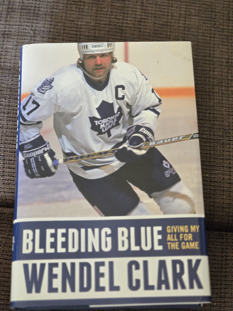 Bleeding Blue by Wendel Clark (Signed)