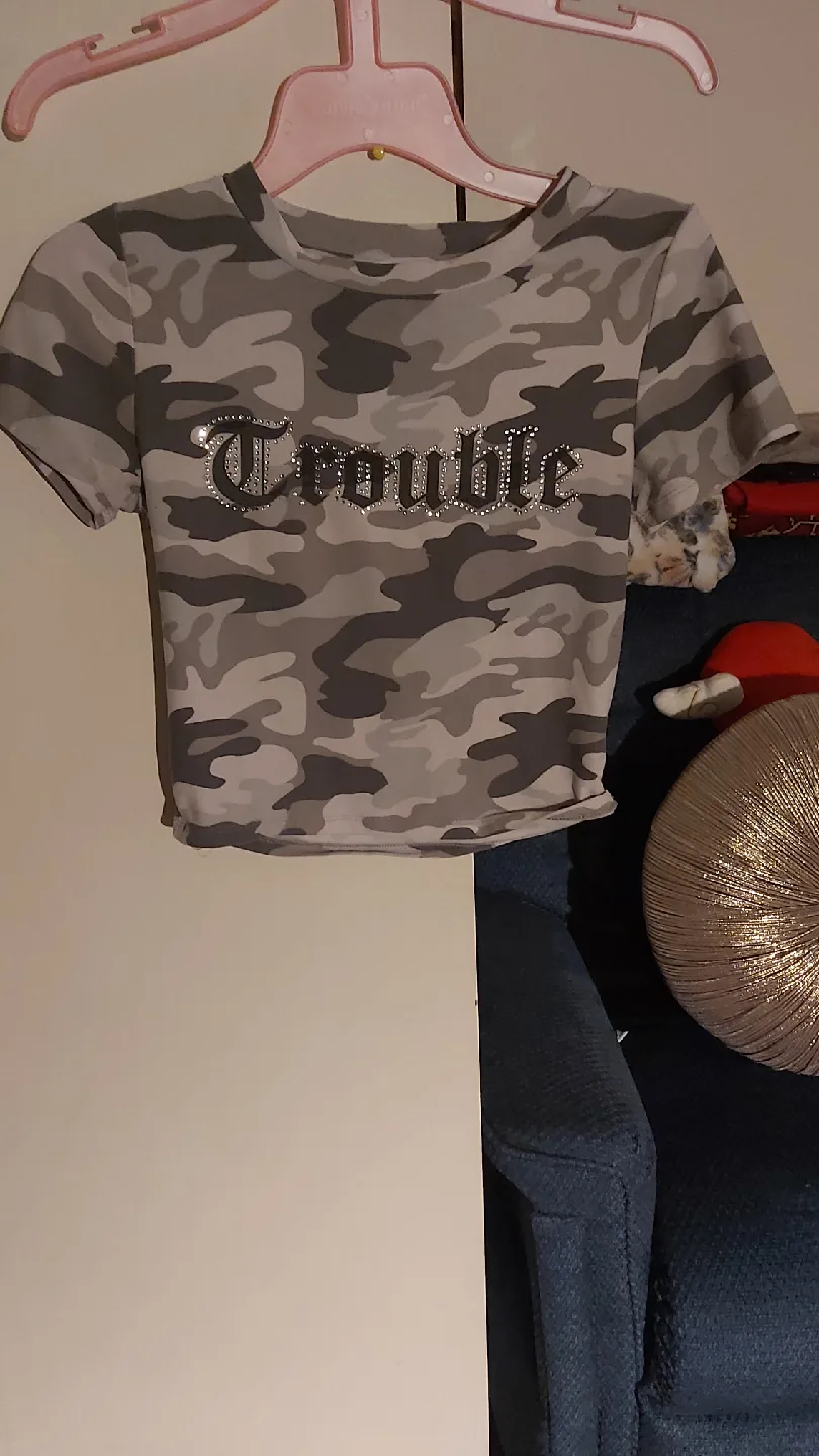 Camouflage 'Trouble' T-Shirt thumbnail