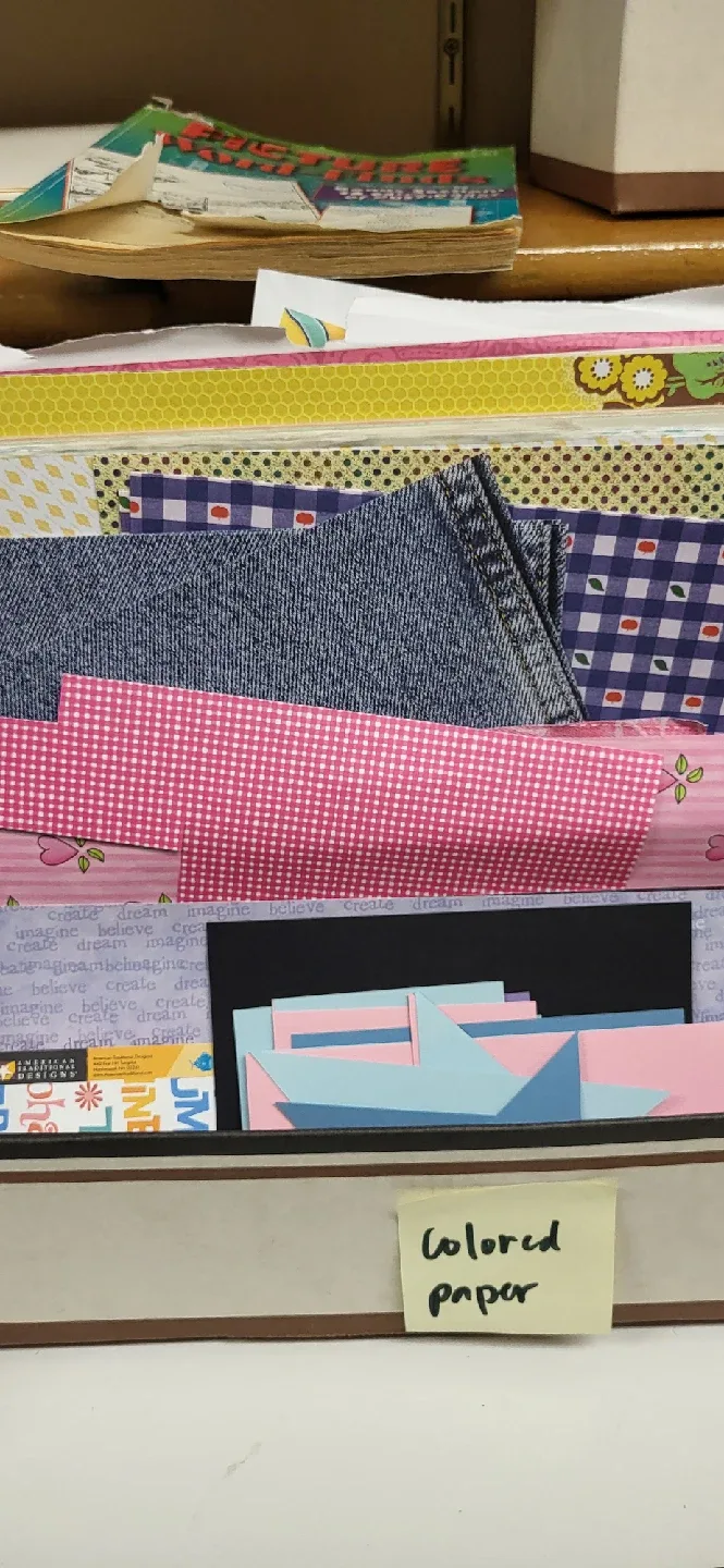 Box of Colored Paper