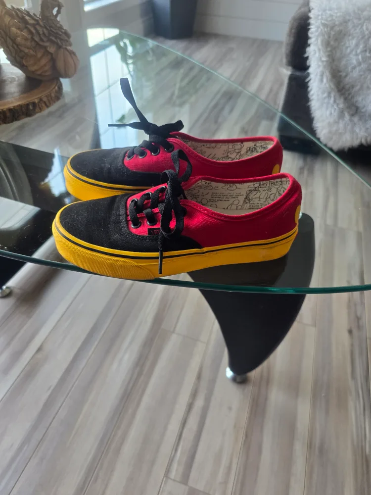 Vans Disney Mickey Mouse Shoes - Size 6 US Women's