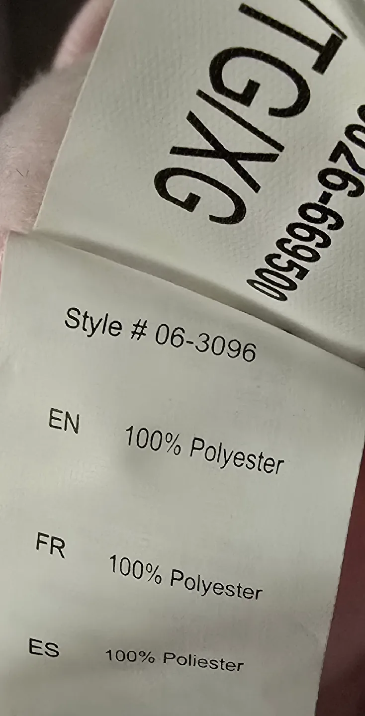 NEW! Funziez Pink & Grey Cat Hoodie! Size Girls 14 - 16 image indicator(8)