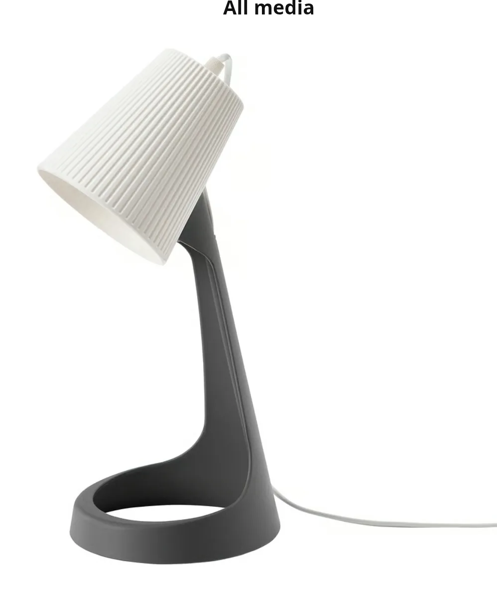 IKEA Table Lamp - Gray/White image indicator(3)